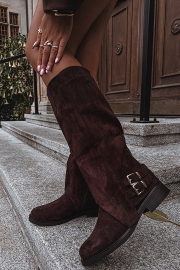 zahriať sa dámske čižmy s prackami CzekoladoIne Umbria 2