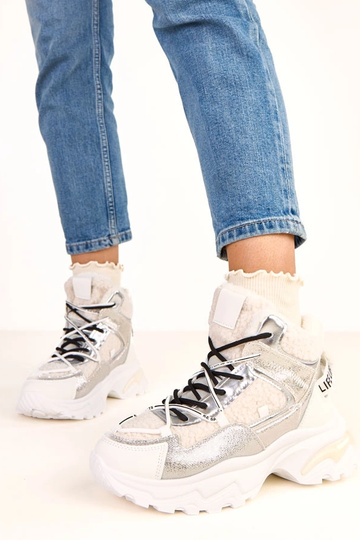 Biele športové topánky s... 2