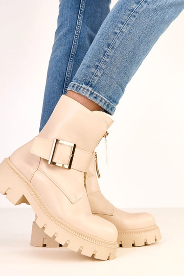 Pieskové čižmy na platforme... 2