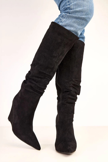 Čierne vysoké čižmy na... 2