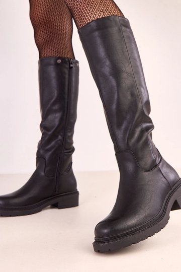 Čierne vysoké čižmy s... 2