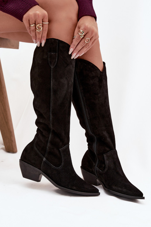 čižmy kovbojský štýlZapnutéturalnego zo semišuu zahriať sa Zazoo 4225 čierna čižmy kovbojský štýlZapnutéturalnego zo semišuu zahriať sa Zazoo 4225 čierna