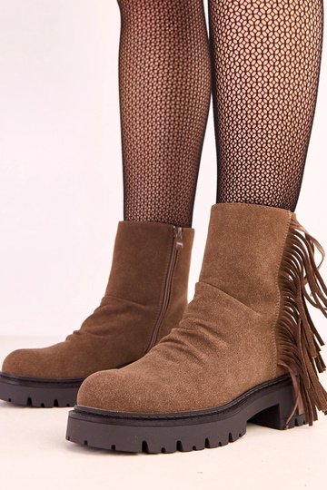 Hnedé Silia čižmy s...