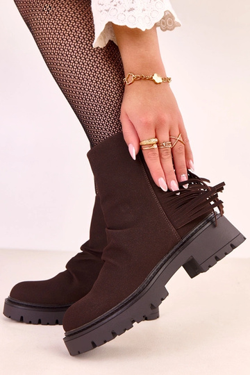 Čokoládové Silia čižmy s...