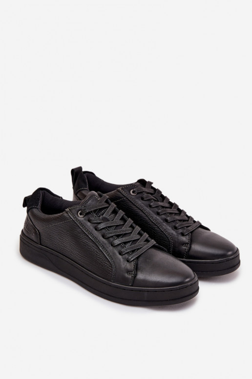 Kožené Tenisky model obuvi pánske Lee Cooper LCJ-25-33-3965 čierna Kožené Tenisky model obuvi pánske Lee Cooper LCJ-25-33-3965 čierna