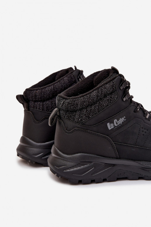 turistické topánky pánske zahriať sa Lee Cooper LCJ-25-01-3723M čierna