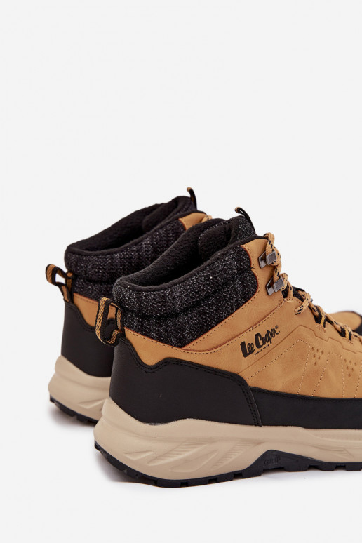 turistické topánky pánske zahriať sa Lee Cooper LCJ-25-01-3724M Hnedá farba