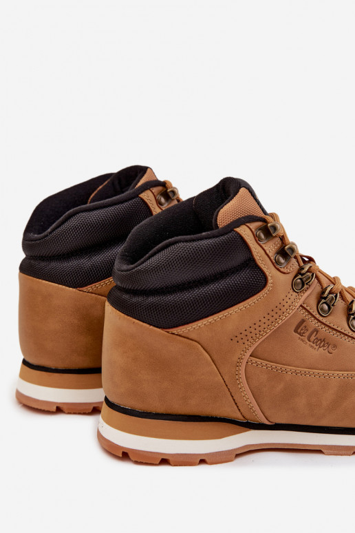 turistické topánky pánske zahriať sa Lee Cooper LCJ-25-03-3843M Hnedá farba