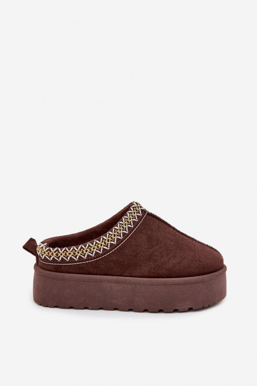 Snehule deti mládežHaftem s platformou CzekoladoIne Jolisse Snehule deti mládežHaftem s platformou CzekoladoIne Jolisse