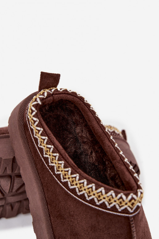 Snehule deti mládežHaftem s platformou CzekoladoIne Jolisse Snehule deti mládežHaftem s platformou CzekoladoIne Jolisse