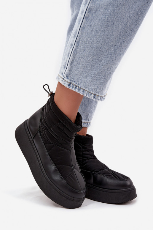 Snehule Dámske s platformou zahriať sa s kožušinou vo vnútri čierna Tahlira Snehule Dámske s platformou zahriať sa s kožušinou vo vnútri čierna Tahlira