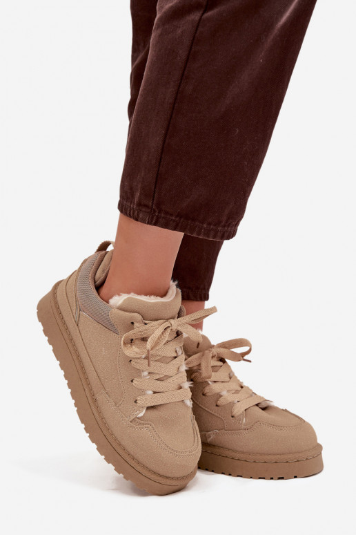 Tenisky model obuvi Dámske zahriať sa s kožušinou vo vnútri béžová Cyrissa Tenisky model obuvi Dámske zahriať sa s kožušinou vo vnútri béžová Cyrissa