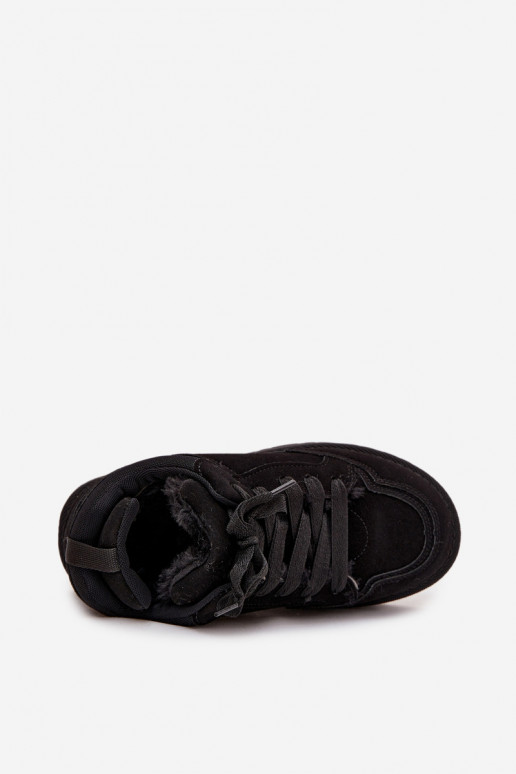 Tenisky model obuvi Dámske zahriať sa s kožušinou vo vnútri čierna Cyrissa Tenisky model obuvi Dámske zahriať sa s kožušinou vo vnútri čierna Cyrissa