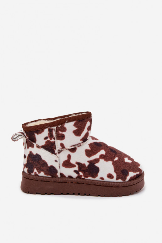 Snehule deti mládež zahriať sa s kožušinou vo vnútri IN Łaty biely-Hnedá farba Mireya Snehule deti mládež zahriať sa s kožušinou vo vnútri IN Łaty biely-Hnedá farba Mireya