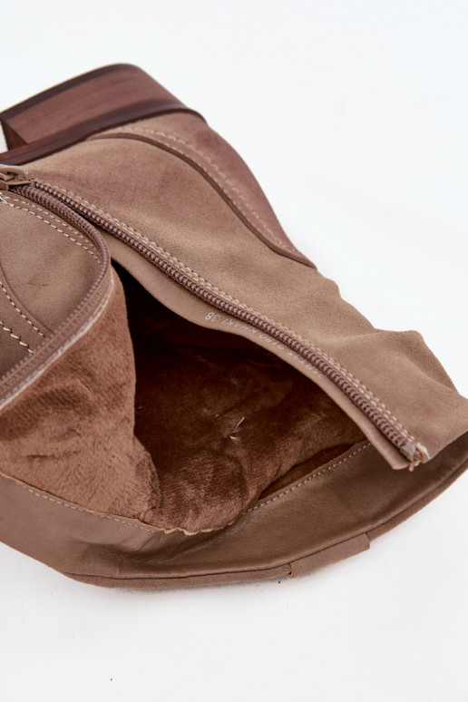 Dámske čižmy Zapnuté nízkom opätku S volánikmi zahriať sa khaki farby Gracia Dámske čižmy Zapnuté nízkom opätku S volánikmi zahriať sa khaki farby Gracia