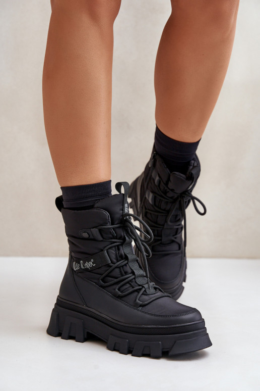 Snehule Dámske Zapnuté Hrad Lee Cooper LCJ-24-47-3144 čierna Snehule Dámske Zapnuté Hrad Lee Cooper LCJ-24-47-3144 čierna