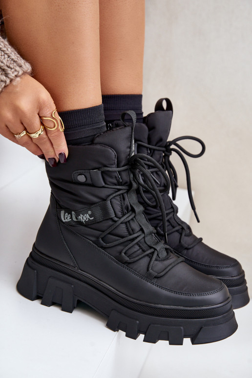 Snehule Dámske Zapnuté Hrad Lee Cooper LCJ-24-47-3144 čierna Snehule Dámske Zapnuté Hrad Lee Cooper LCJ-24-47-3144 čierna