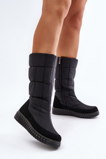 Snehule Dámske Zapnuté Hrad Progress PROGJ-24-144 čierna