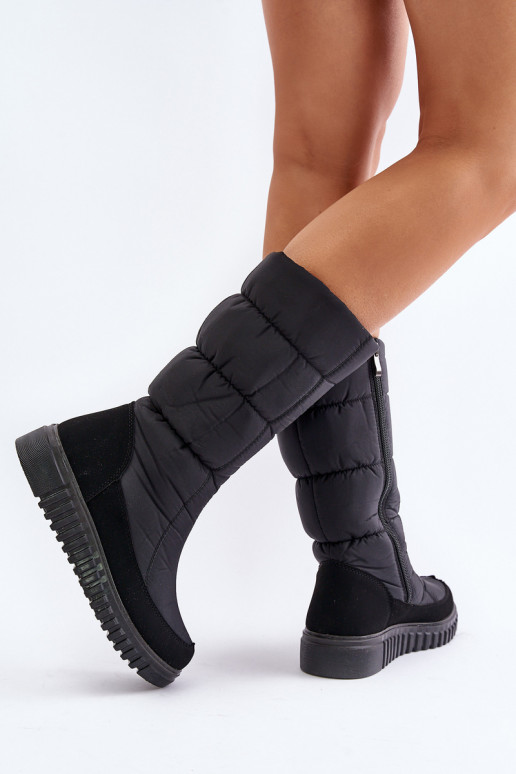 Snehule Dámske Zapnuté Hrad Progress PROGJ-24-144 čierna