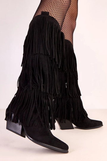 Čierne kovbojské topánky s... 2