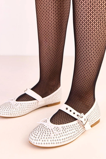 Biele baleríny zdobené...