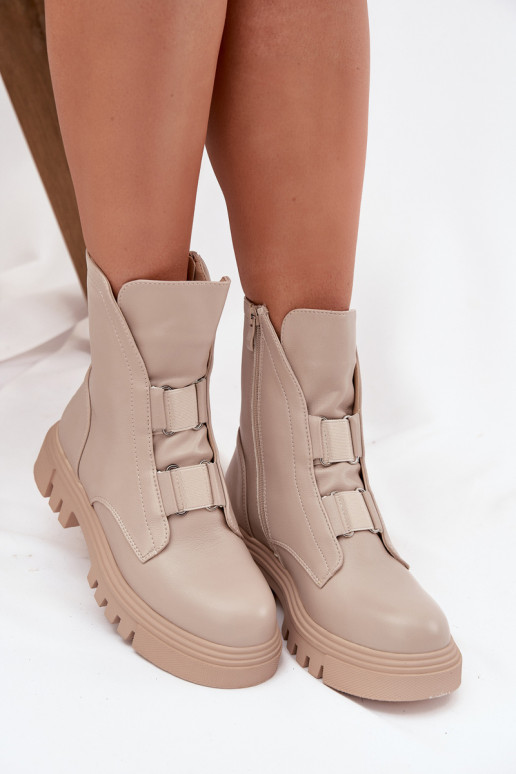 zahriať sa Pracovné členkové topánky Dámske Zapnuté Hrad Eko Kožené slonovina Máilyra zahriať sa Pracovné členkové topánky Dámske Zapnuté Hrad Eko Kožené slonovina Máilyra