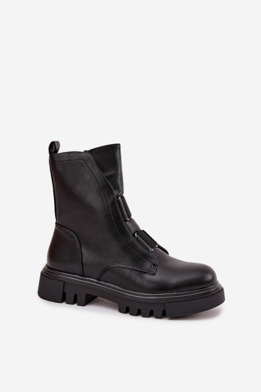 zahriať sa Pracovné členkové topánky Dámske Zapnuté Hrad Eko Kožené čierna Máilyra zahriať sa Pracovné členkové topánky Dámske Zapnuté Hrad Eko Kožené čierna Máilyra