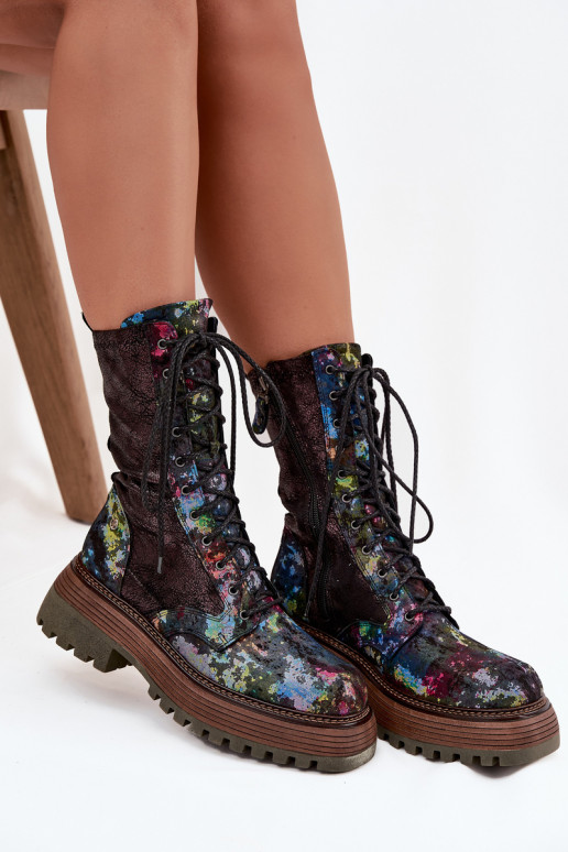 Dámske čižmy vysoké jazdecké čižmy Máciejka 06203-39 Rôzne farby