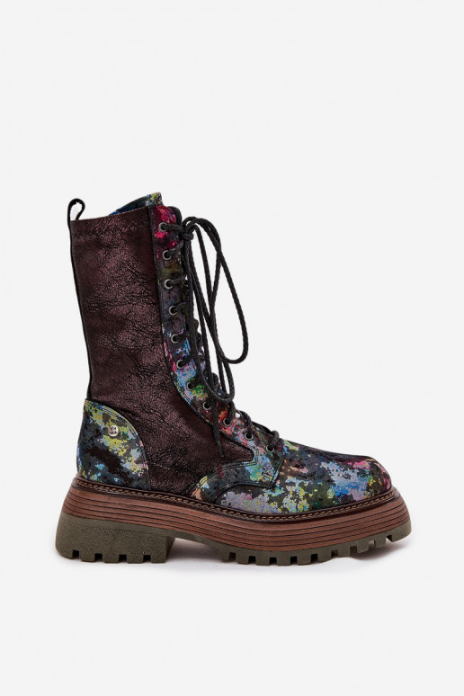 Dámske čižmy vysoké jazdecké čižmy Máciejka 06203-39 Rôzne farby