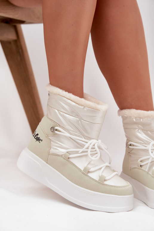 Snehule Dámske s platformou Lee Cooper LCJ-25-03-3815 biela farba