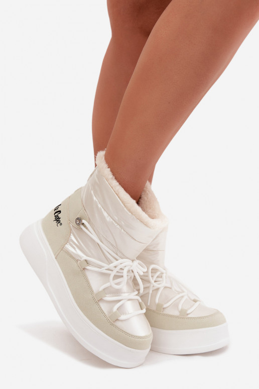 Snehule Dámske s platformou Lee Cooper LCJ-25-03-3815 biela farba