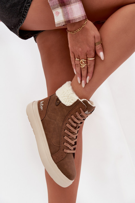 Zimné čižmy Dámske s otepľovaním Lee Cooper LCJ-25-01-3735 Hnedá farba