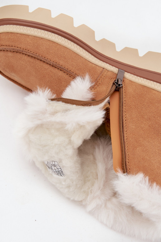 Snehule DámskeZapnutéturalnego zo semišuu Lee Cooper LCJ-25-01-3738 Hnedá farba