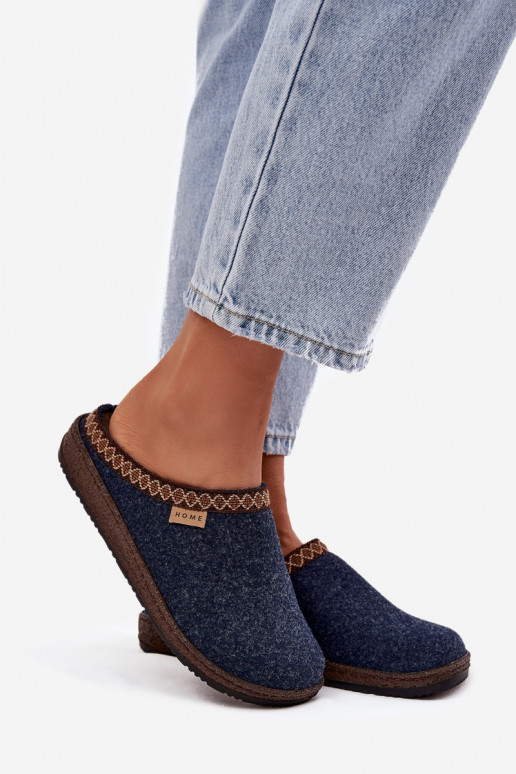 Papuče DámskeHaftem Inblu NL000009 tmavomodrá