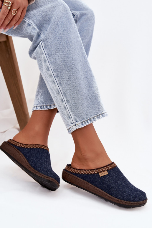 Papuče DámskeHaftem Inblu NL000009 tmavomodrá