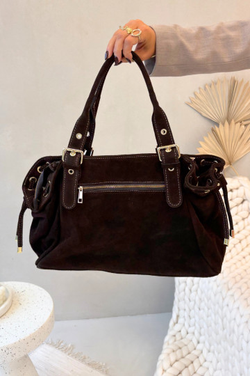 KabelkaZapnutéturalnego zo semišuu CzekoladoIna Danira