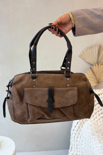 Kabelkaz eko semišuu Tmavýbéžová Gressa