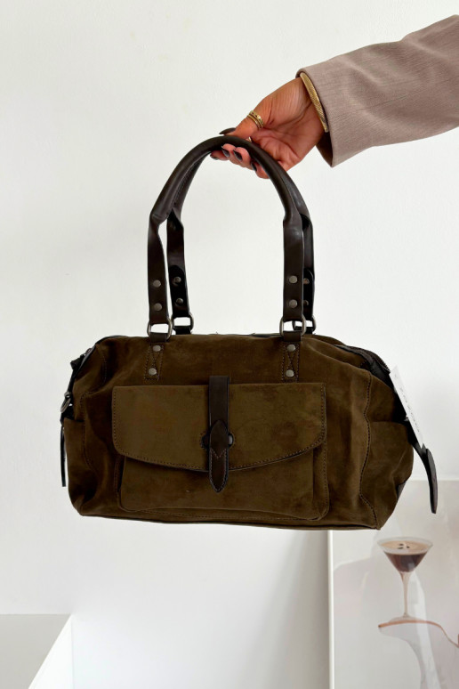 Kabelkaz eko semišuu khaki farby Gressa