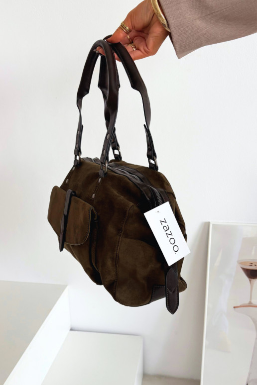 Kabelkaz eko semišuu khaki farby Gressa