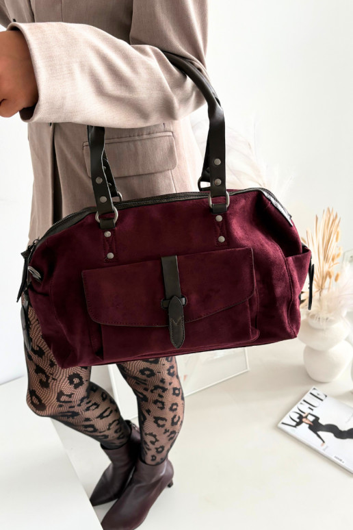 Kabelkaz eko semišuu bordová Gressa