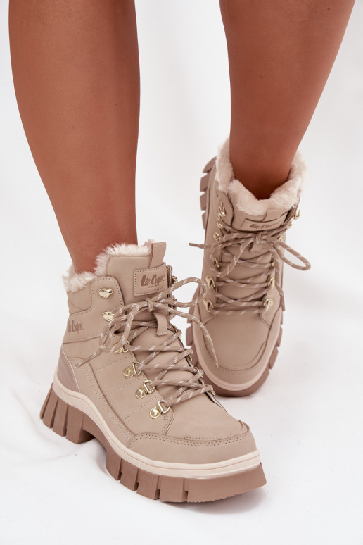 zahriať sa topánky Dámske Lee Cooper LCJ-25-31-3910 béžová