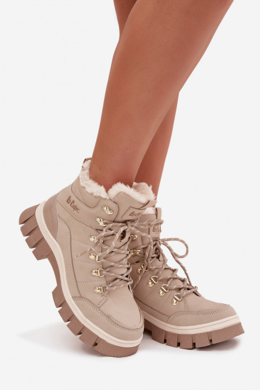 zahriať sa topánky Dámske Lee Cooper LCJ-25-31-3910 béžová