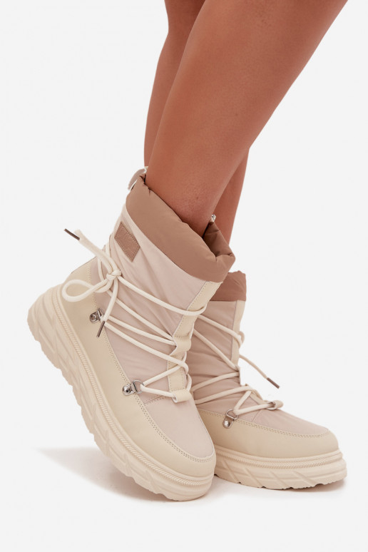 Snehule Dámske Zapnuté Hrad Lee Cooper LCJ-25-44-3931 béžová Snehule Dámske Zapnuté Hrad Lee Cooper LCJ-25-44-3931 béžová