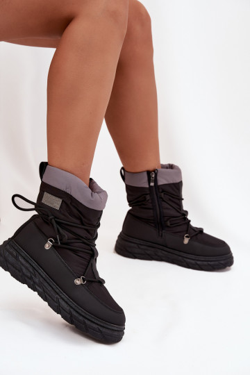 Snehule Dámske Zapnuté Hrad Lee Cooper LCJ-25-44-3930 čierna