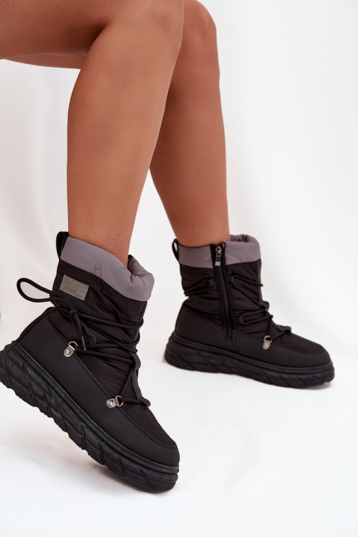 Snehule Dámske Zapnuté Hrad Lee Cooper LCJ-25-44-3930 čierna