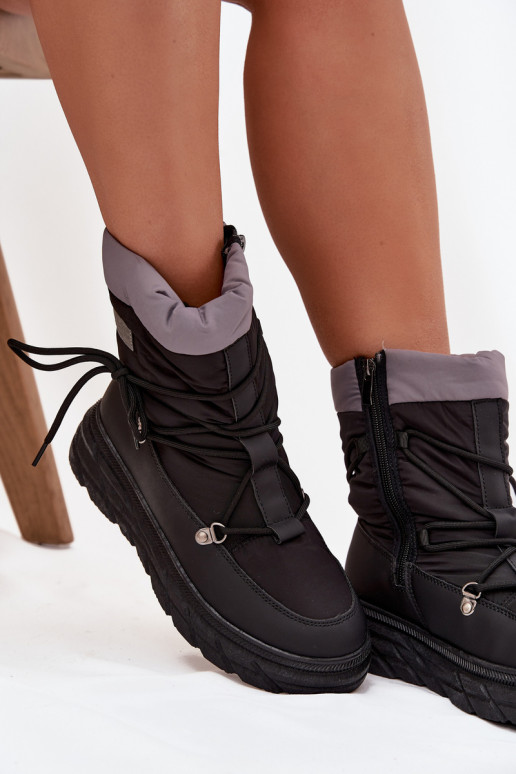 Snehule Dámske Zapnuté Hrad Lee Cooper LCJ-25-44-3930 čierna