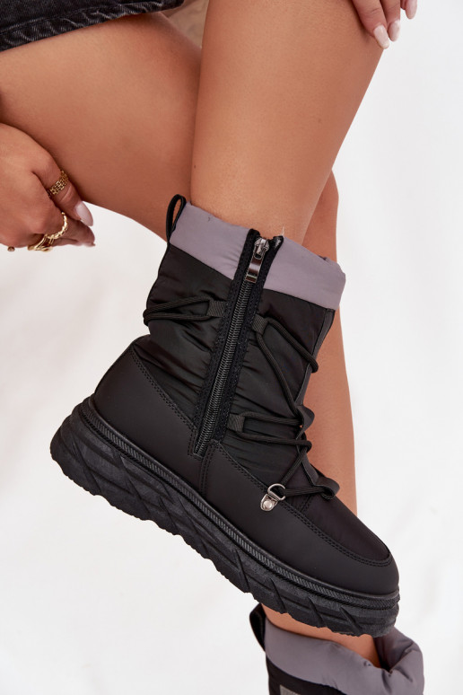 Snehule Dámske Zapnuté Hrad Lee Cooper LCJ-25-44-3930 čierna