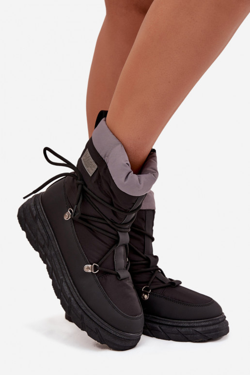 Snehule Dámske Zapnuté Hrad Lee Cooper LCJ-25-44-3930 čierna