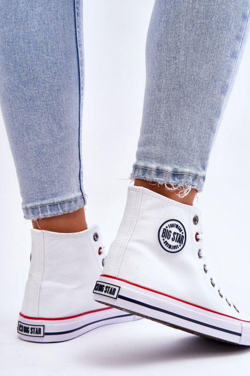 Dámske Klasický model ležérne topánky s čižmami Big Star T274026 biela farba