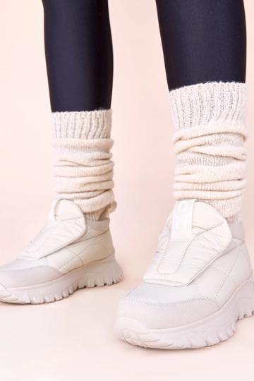 Šedé dámske snehové topánky...